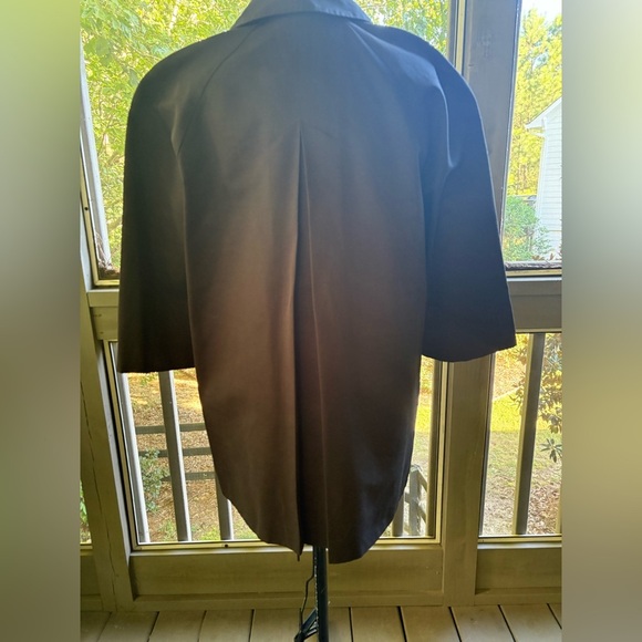 Rafaella Women's Elegant Black Trench Swing Coat - Picture 4 of 8